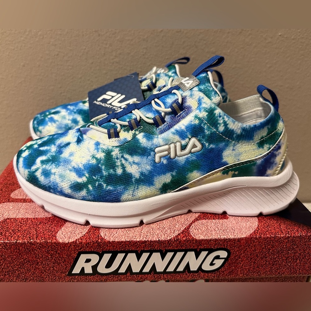 Fila Memory Skyway 2.0 Tie Dye Slip-In Running Shoes - NIB